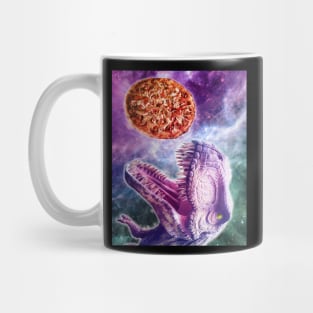 Pizza Dinosaur In Space Mug